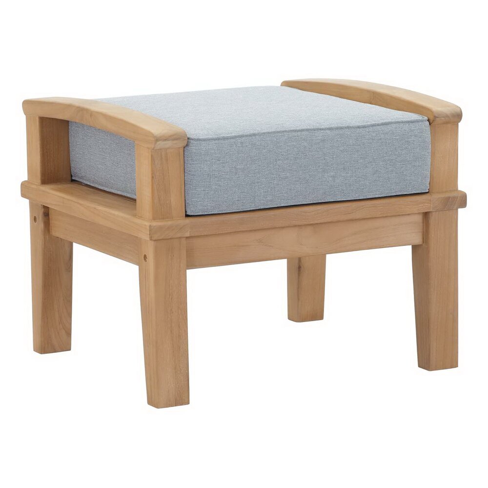 Marina 4 Piece Outdoor Patio Teak Set in Natural Gray by Modway - Image 4