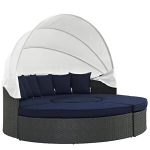 Sojourn Outdoor Patio Sunbrella® Daybed in Canvas Navy by Modway