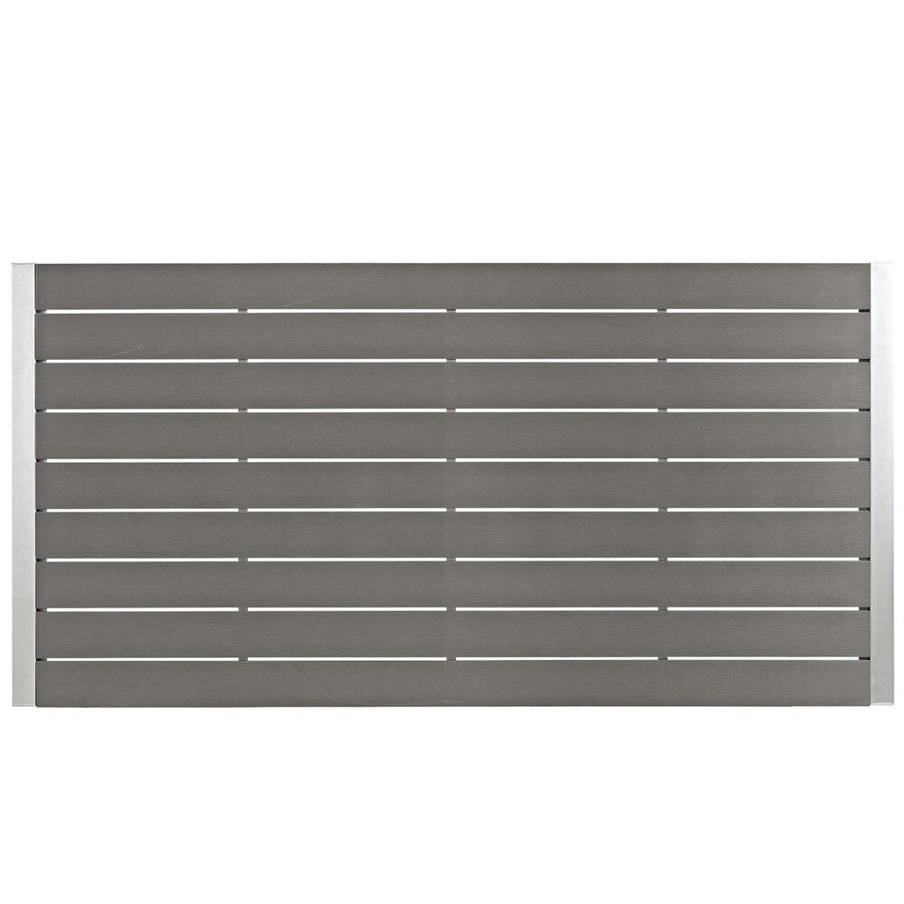 Shore 7 Piece Outdoor Patio Aluminum Dining Set in Silver Black by Modway - Image 6