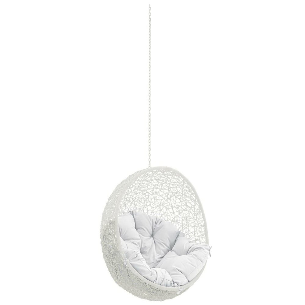 Hide Outdoor Patio Swing Chair Without Stand in White by Modway