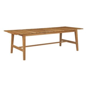 Dorset Outdoor Patio Teak Dining Table in Natural by Modway