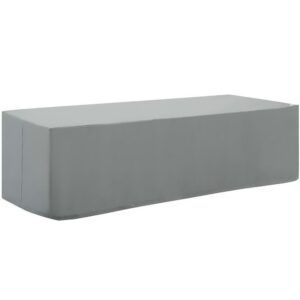 Immerse Convene / Sojourn / Summon Chaise or Sofa Outdoor Patio Furniture Cover in Gray by Modway
