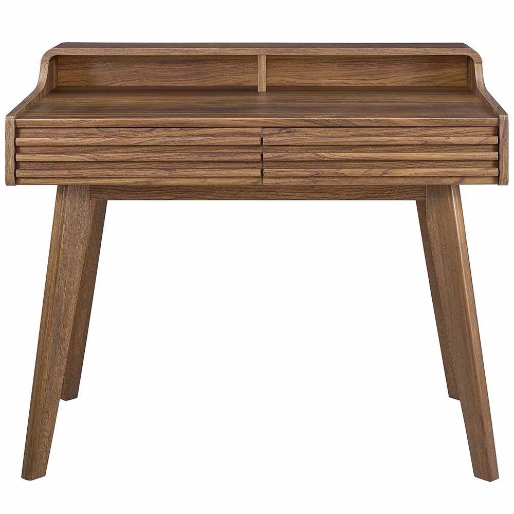Render Writing Desk in Walnut by Modway - Image 4