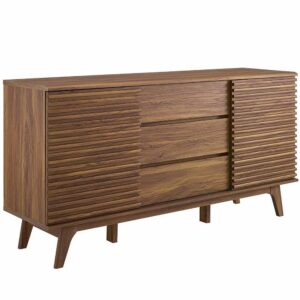 Render 63" Sideboard Buffet Table or TV Stand by Modway in Walnut by Modway