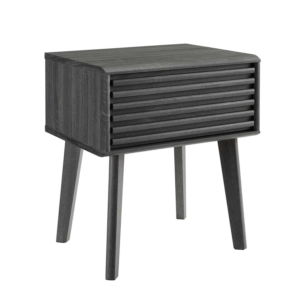 Render End Table / Nightstand in Charcoal by Modway
