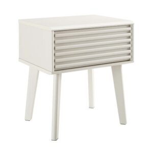 Render End Table / Nightstand by Modway in White by Modway