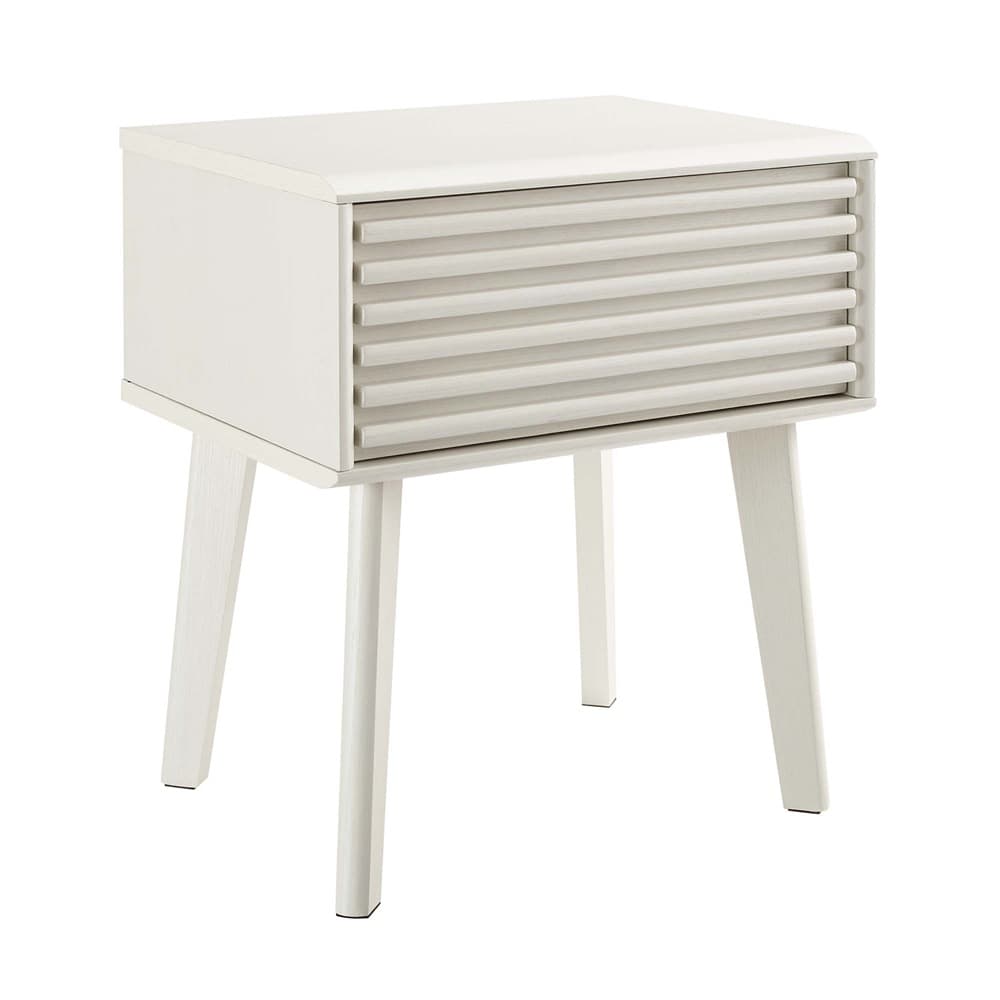 Render End Table / Nightstand by Modway in White by Modway