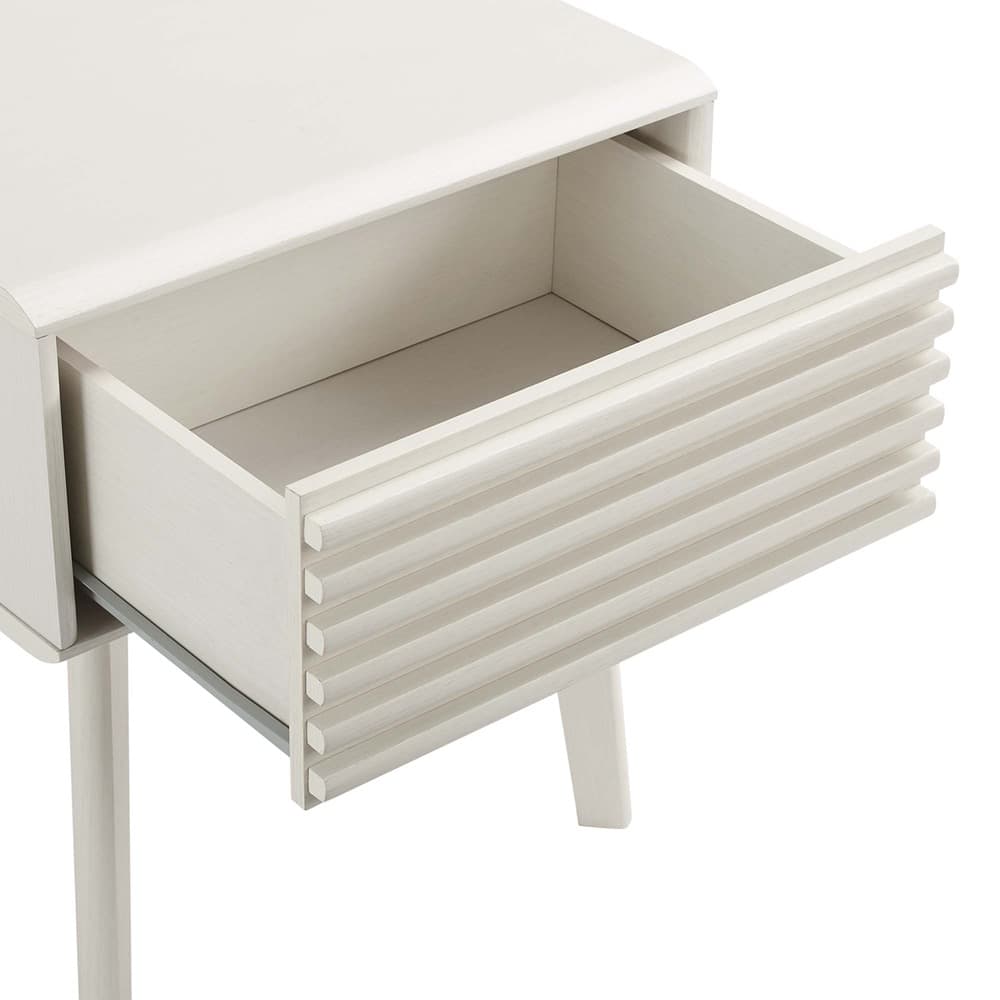 Render End Table / Nightstand by Modway in White by Modway - Image 2
