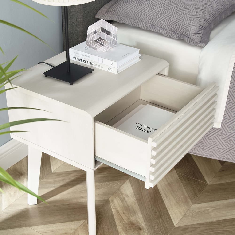 Render End Table / Nightstand by Modway in White by Modway - Image 7