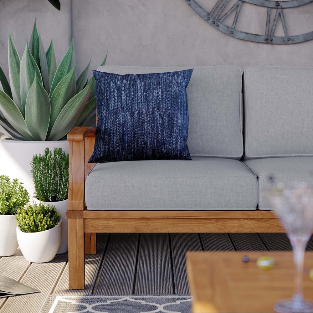 Marina Outdoor Patio Teak Sofa in Natural Gray by Modway - Image 8