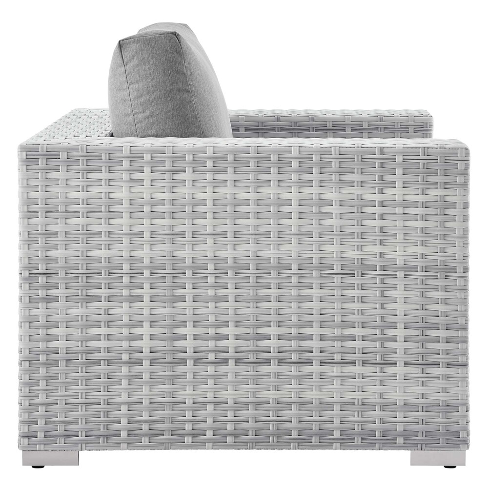 Convene Outdoor Patio Armchair in Light Gray Gray by Modway - Image 2