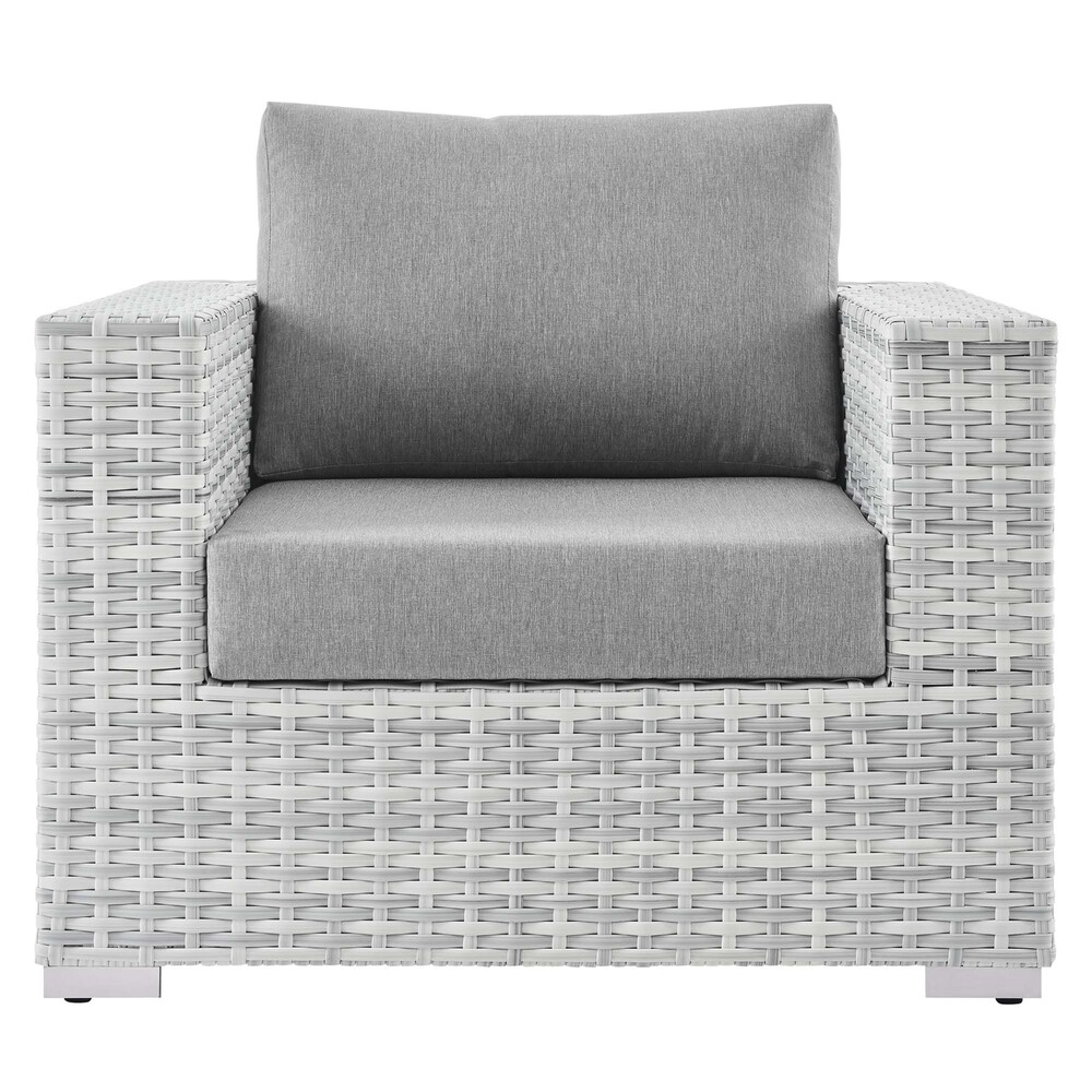 Convene Outdoor Patio Armchair in Light Gray Gray by Modway - Image 4