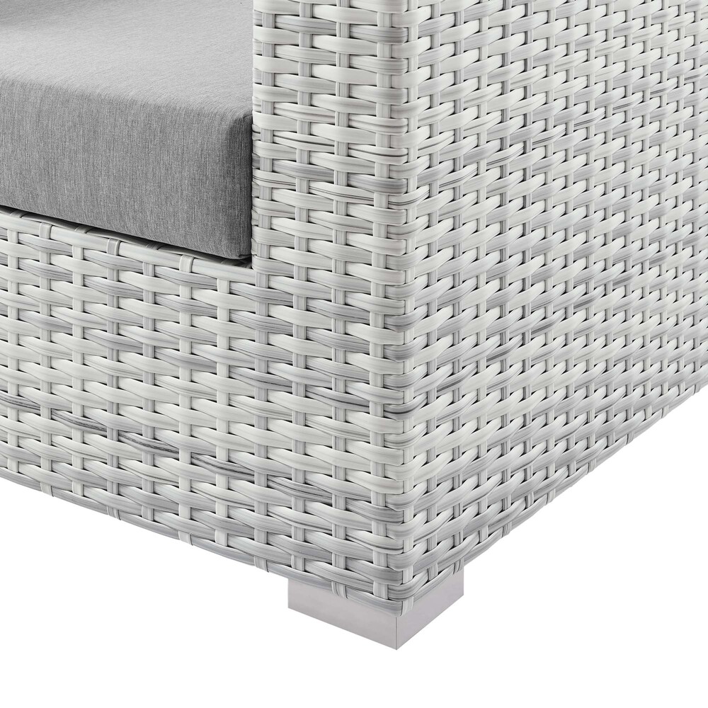 Convene Outdoor Patio Armchair in Light Gray Gray by Modway - Image 5