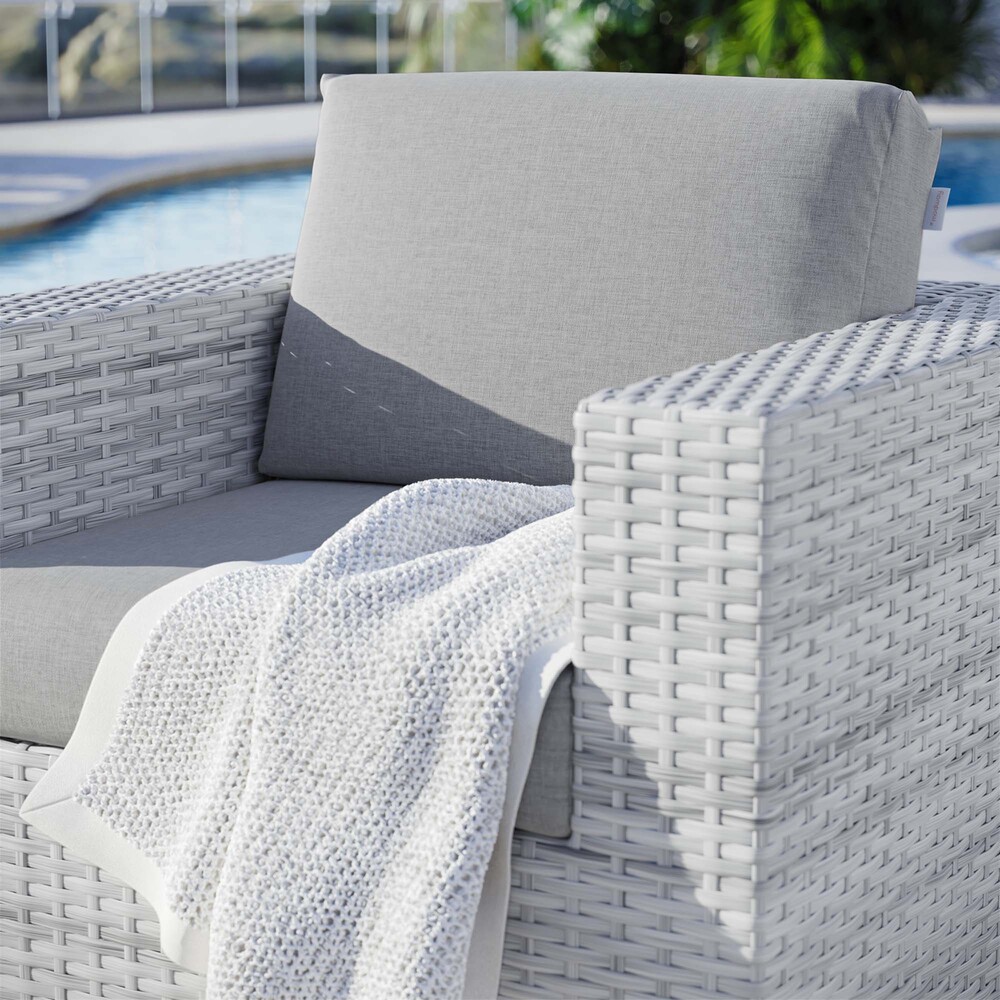 Convene Outdoor Patio Armchair in Light Gray Gray by Modway - Image 7