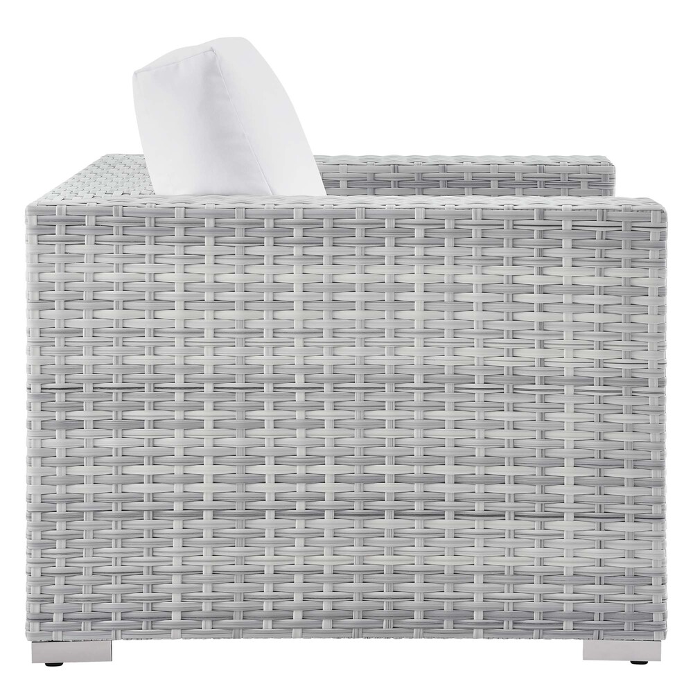 Convene Outdoor Patio Armchair in Light Gray White by Modway - Image 2