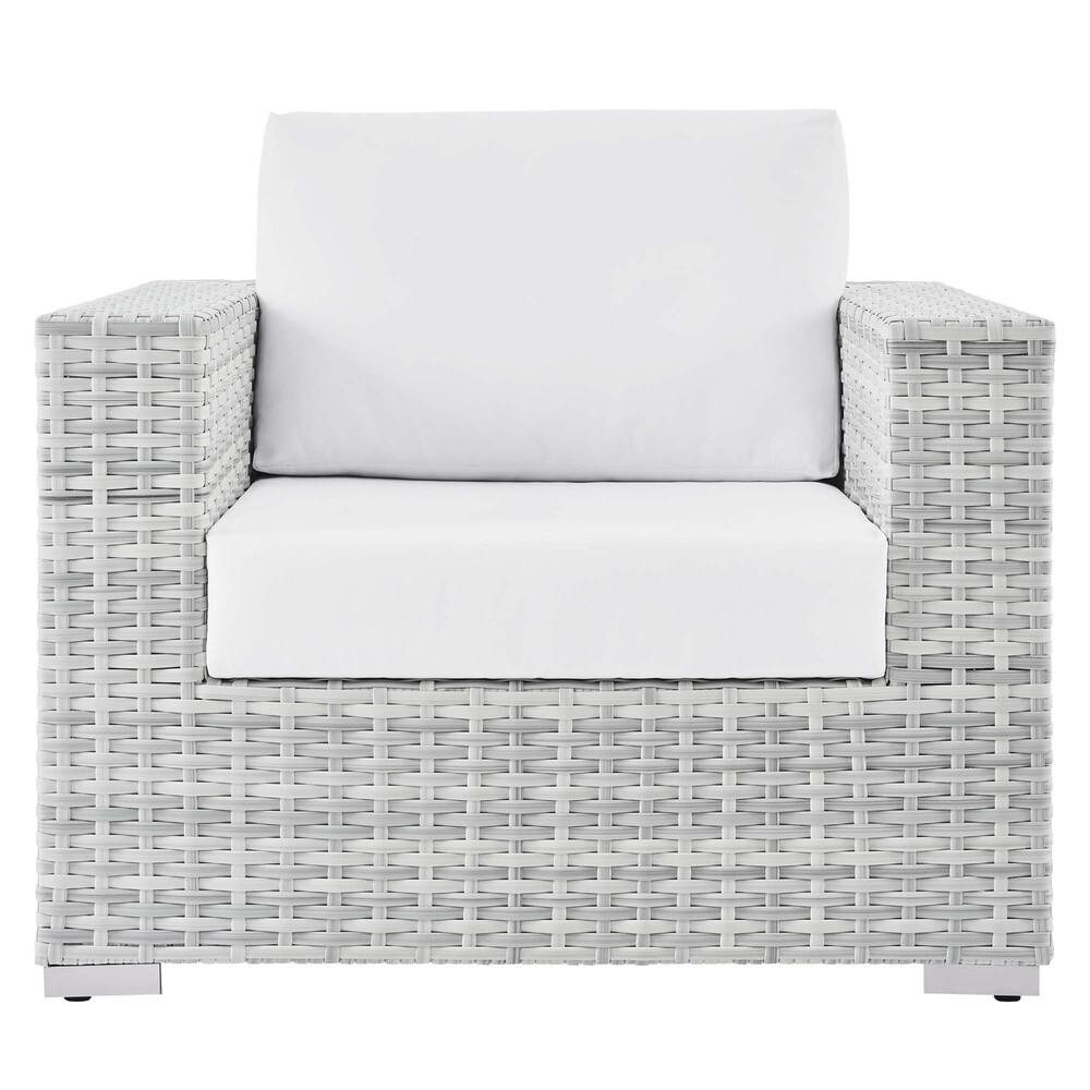 Convene Outdoor Patio Armchair in Light Gray White by Modway - Image 5