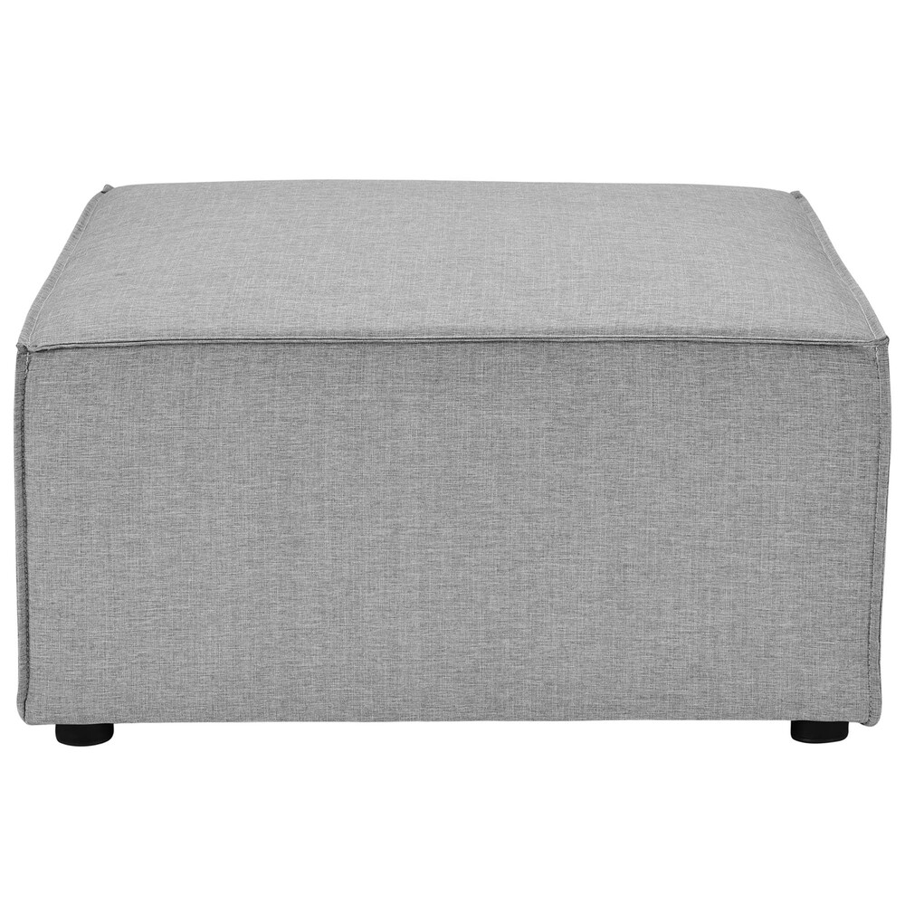 Saybrook 6-Piece Outdoor Patio Upholstered Sectional Sofa in Gray by Modway - Image 10