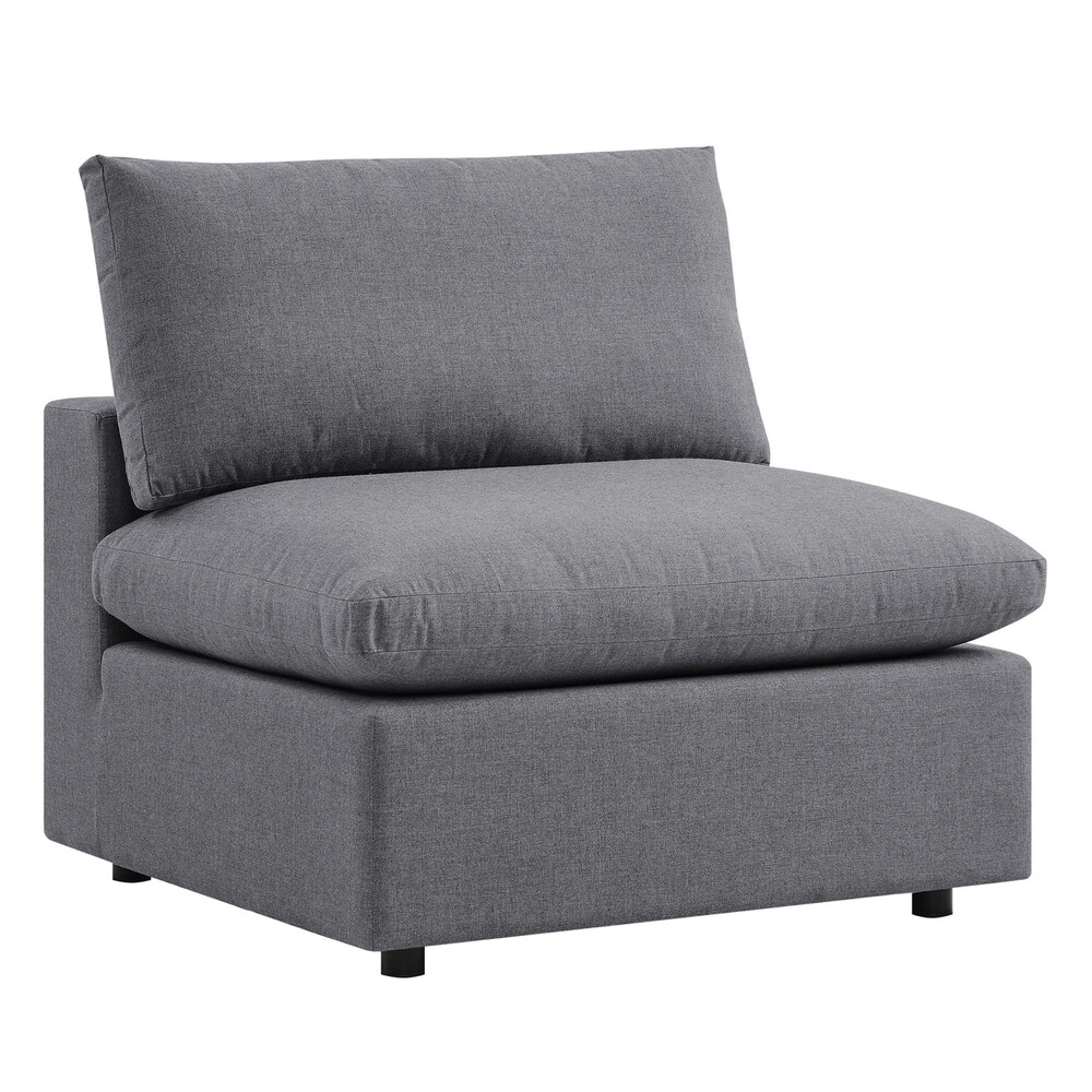 Commix Sunbrella® Outdoor Patio Armless Chair in Gray by Modway