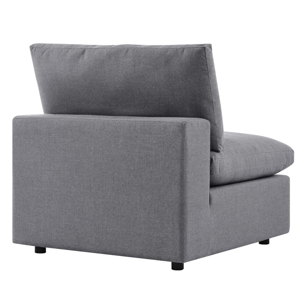 Commix Sunbrella® Outdoor Patio Armless Chair in Gray by Modway - Image 5