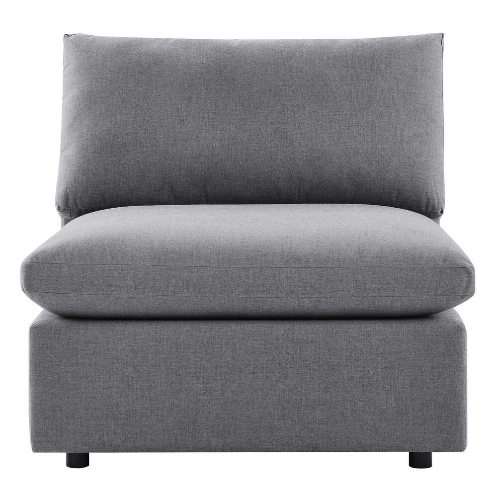 Commix Sunbrella® Outdoor Patio Armless Chair in Gray by Modway - Image 6