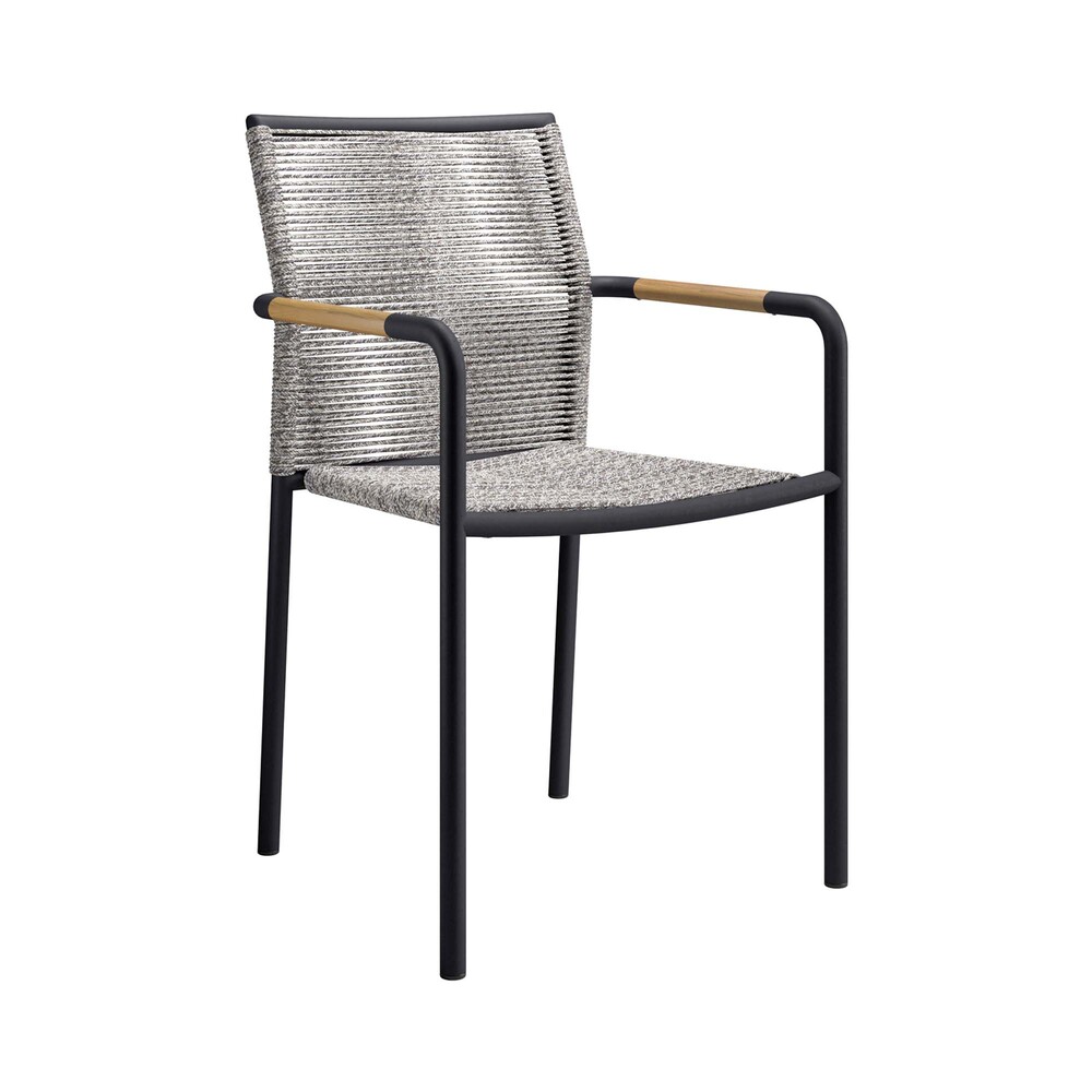 Serenity Outdoor Patio Armchairs Set of 2 in Light Gray by Modway - Image 3