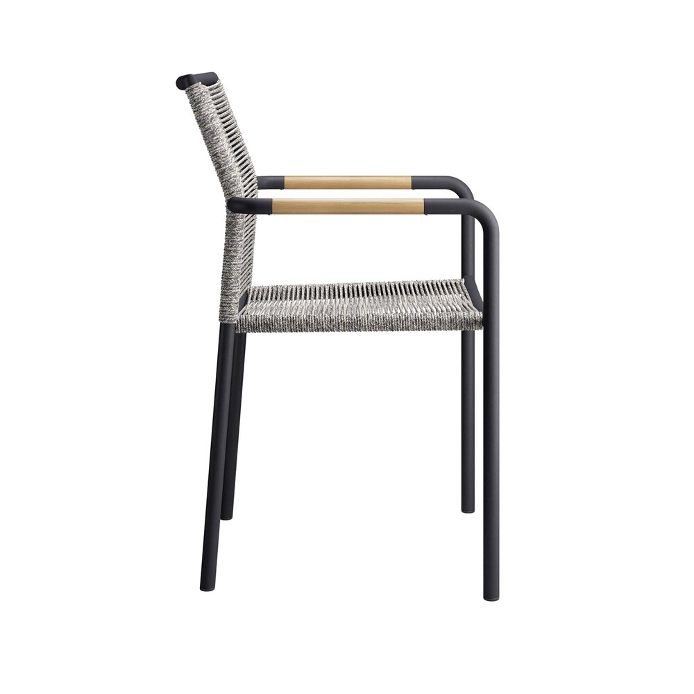 Serenity Outdoor Patio Armchairs Set of 2 in Light Gray by Modway - Image 4