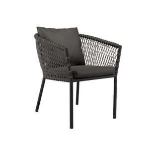 Sailor Outdoor Patio Dining Armchair in Charcoal Charcoal by Modway