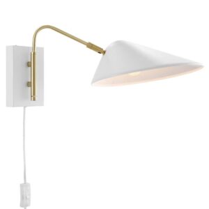 Journey 7" Swing Arm Wall Sconce by Modway in White by Modway