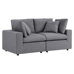 Commix Sunbrella® Outdoor Patio Loveseat in Gray by Modway