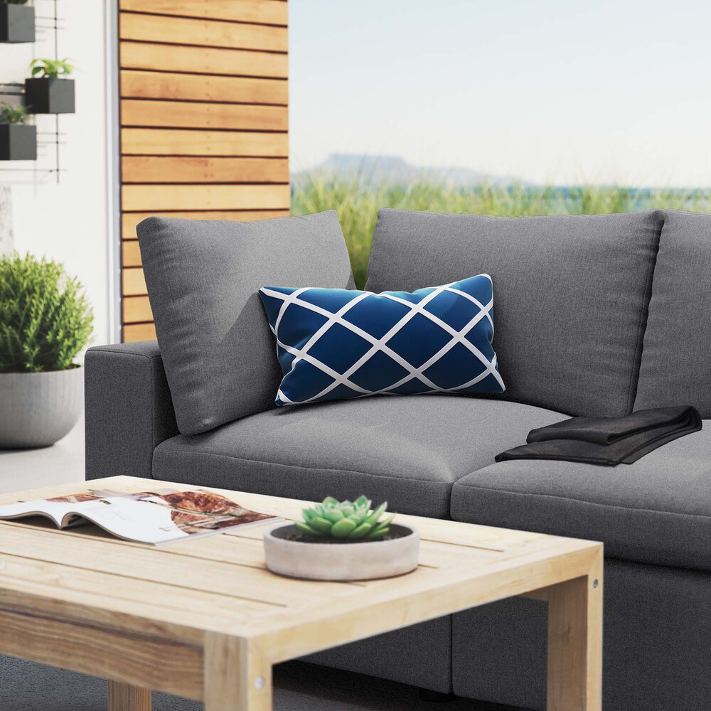Commix Sunbrella® Outdoor Patio Loveseat in Gray by Modway - Image 9