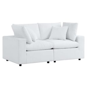 Commix Sunbrella® Outdoor Patio Loveseat in White by Modway