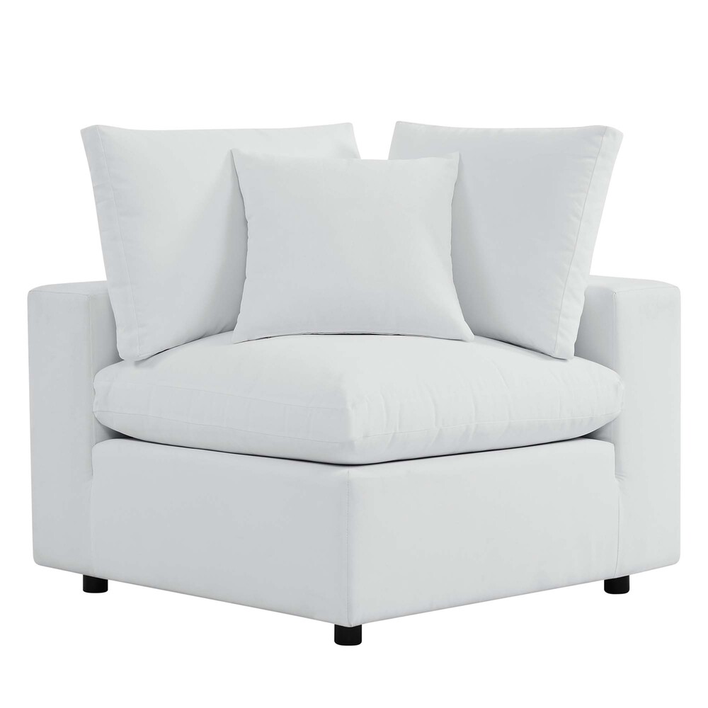 Commix Sunbrella® Outdoor Patio Loveseat in White by Modway - Image 5