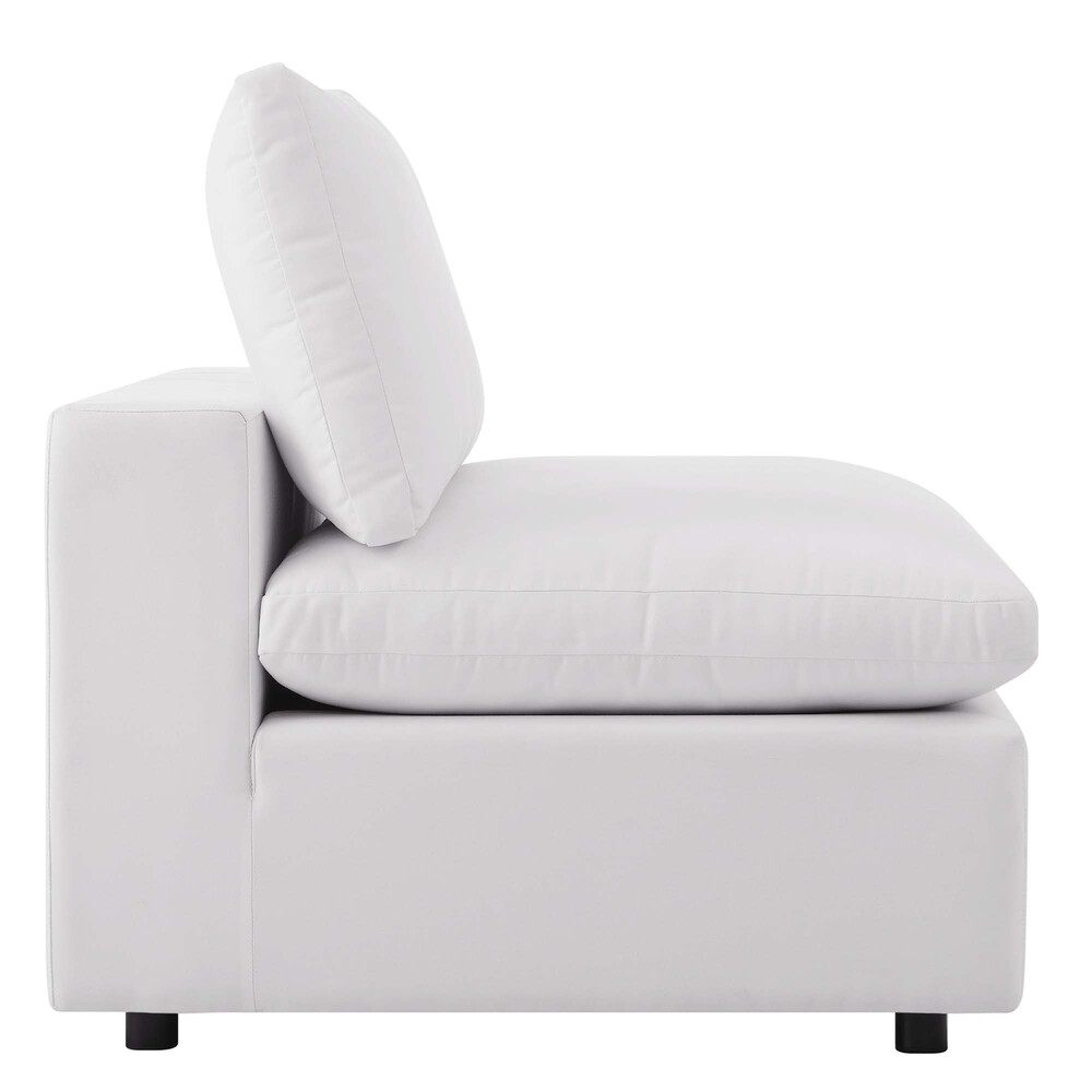 Commix Overstuffed Outdoor Patio Sofa in White by Modway - Image 6