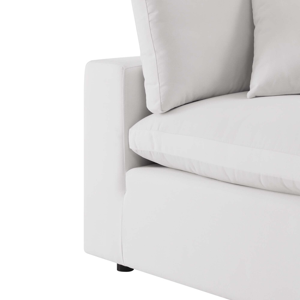 Commix Overstuffed Outdoor Patio Sofa in White by Modway - Image 8