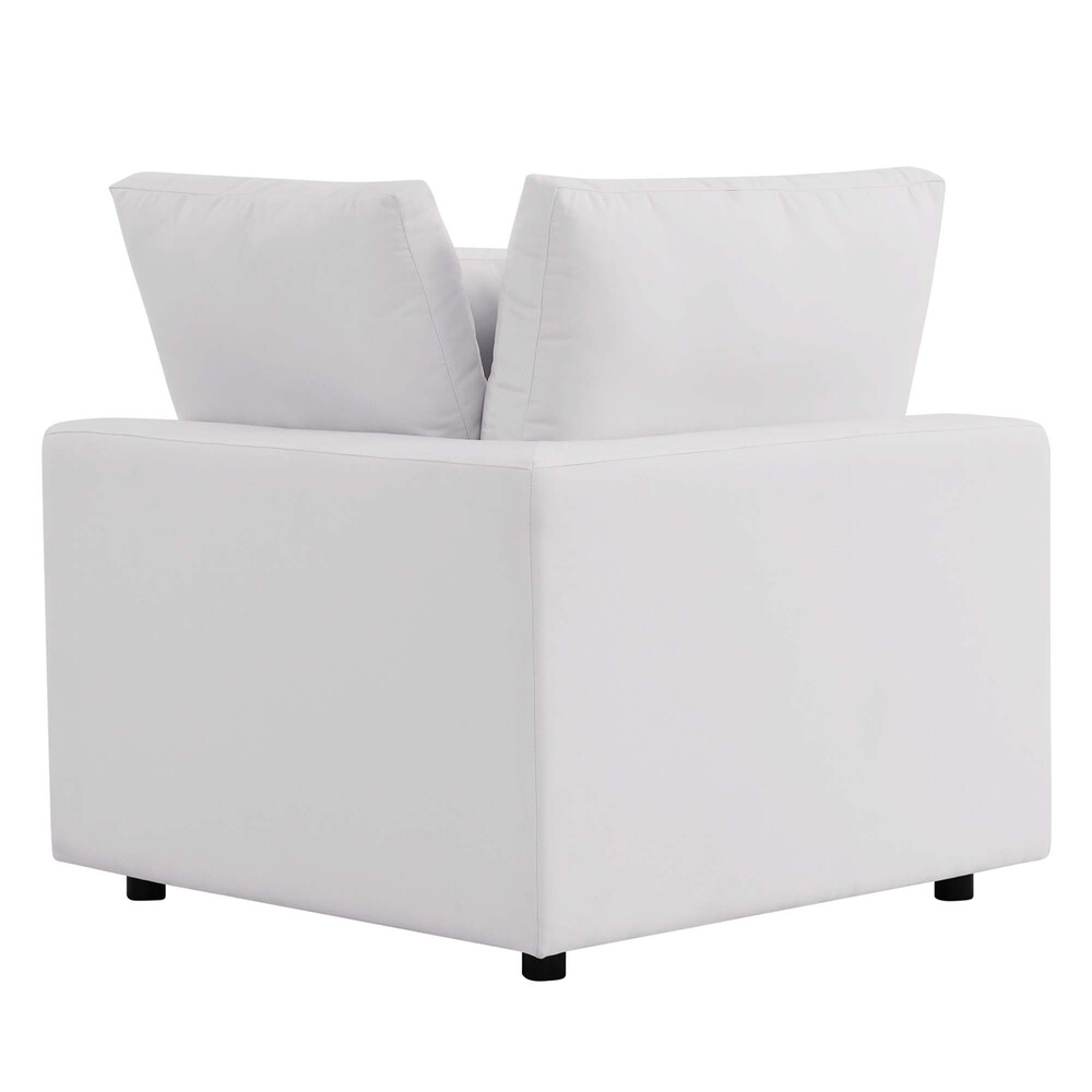 Commix Overstuffed Outdoor Patio Sofa in White by Modway - Image 9