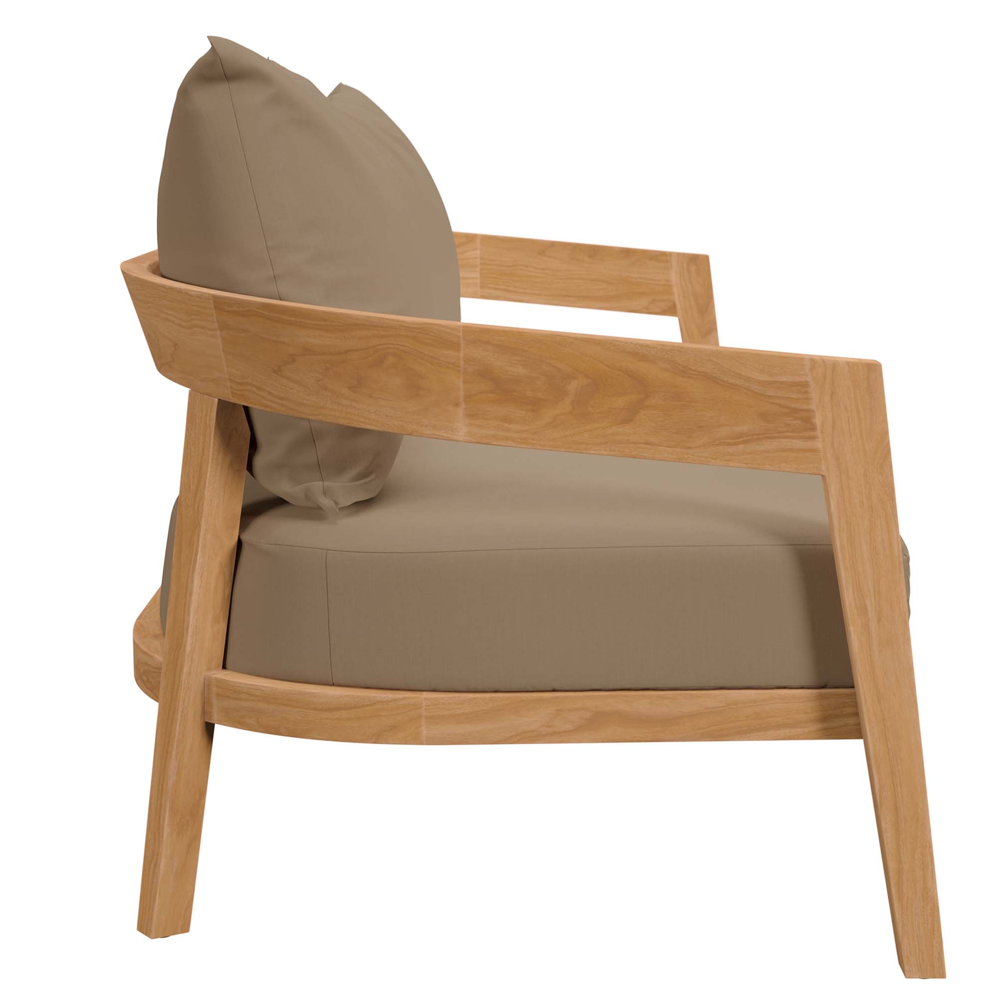 Brisbane Teak Wood Outdoor Patio Loveseat by Modway - Image 3