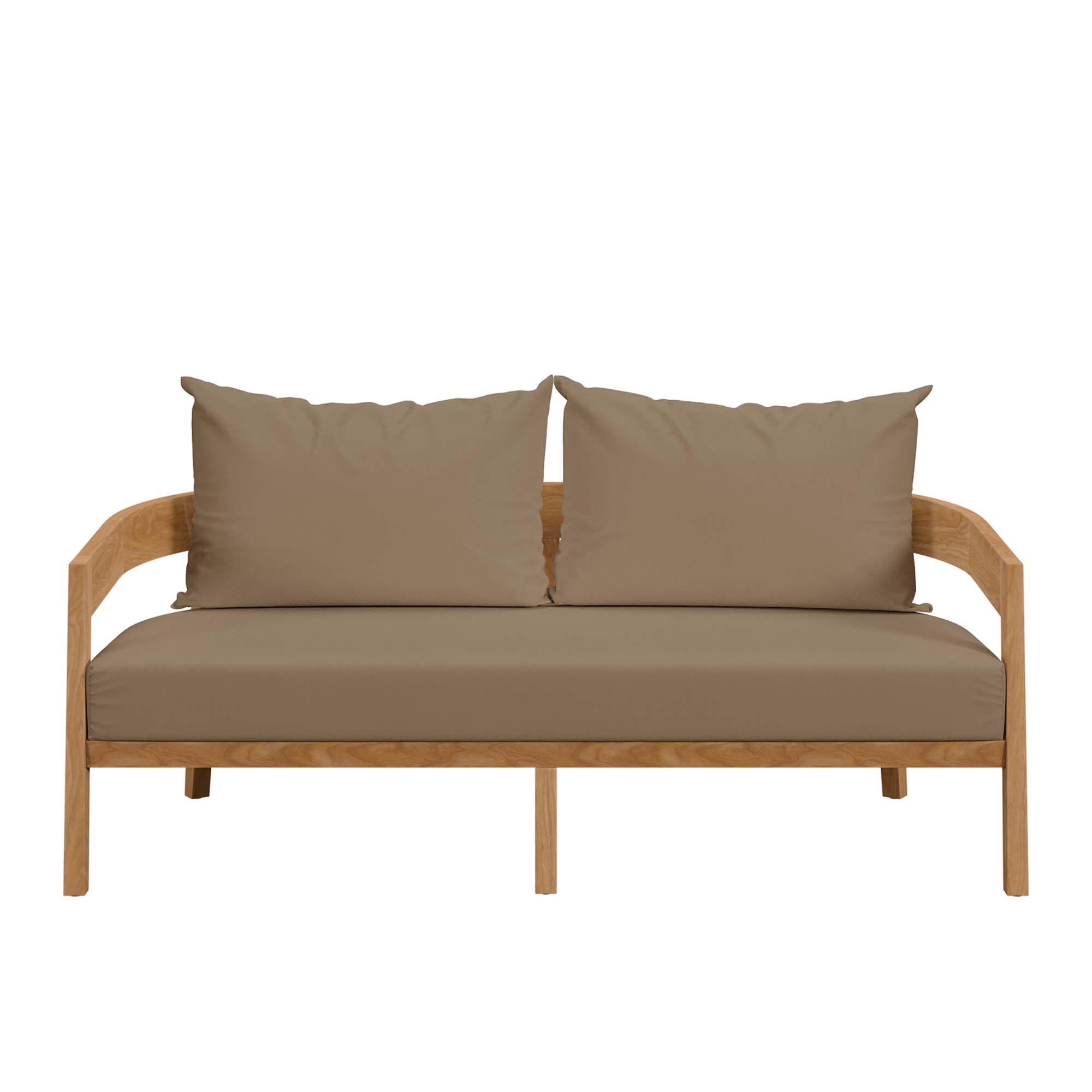 Brisbane Teak Wood Outdoor Patio Loveseat by Modway - Image 5