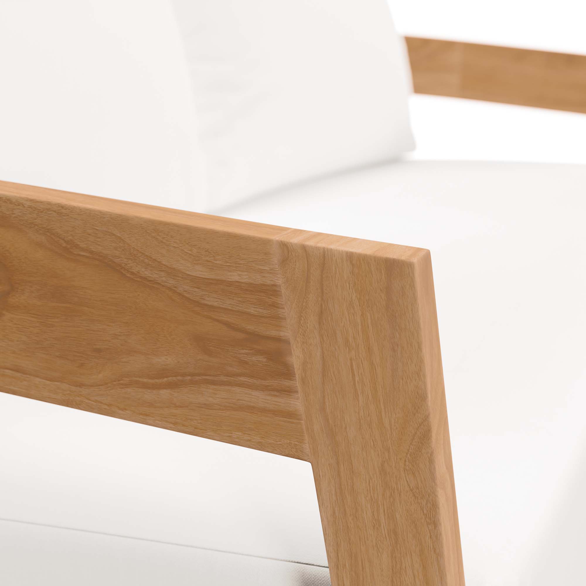 Brisbane Teak Wood Outdoor Patio Loveseat by Modway - Image 6