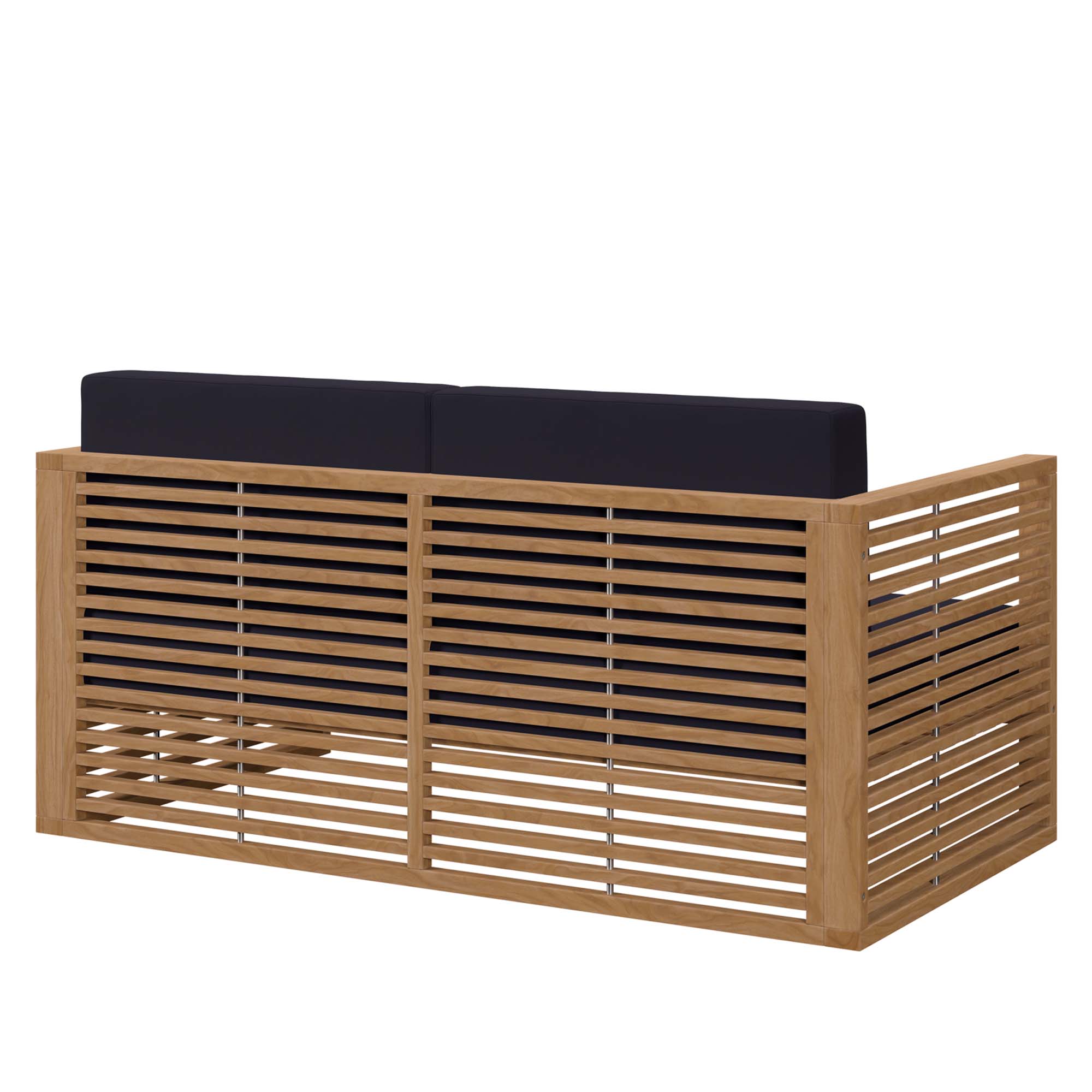 Carlsbad Teak Wood Outdoor Patio Loveseat by Modway - Image 4