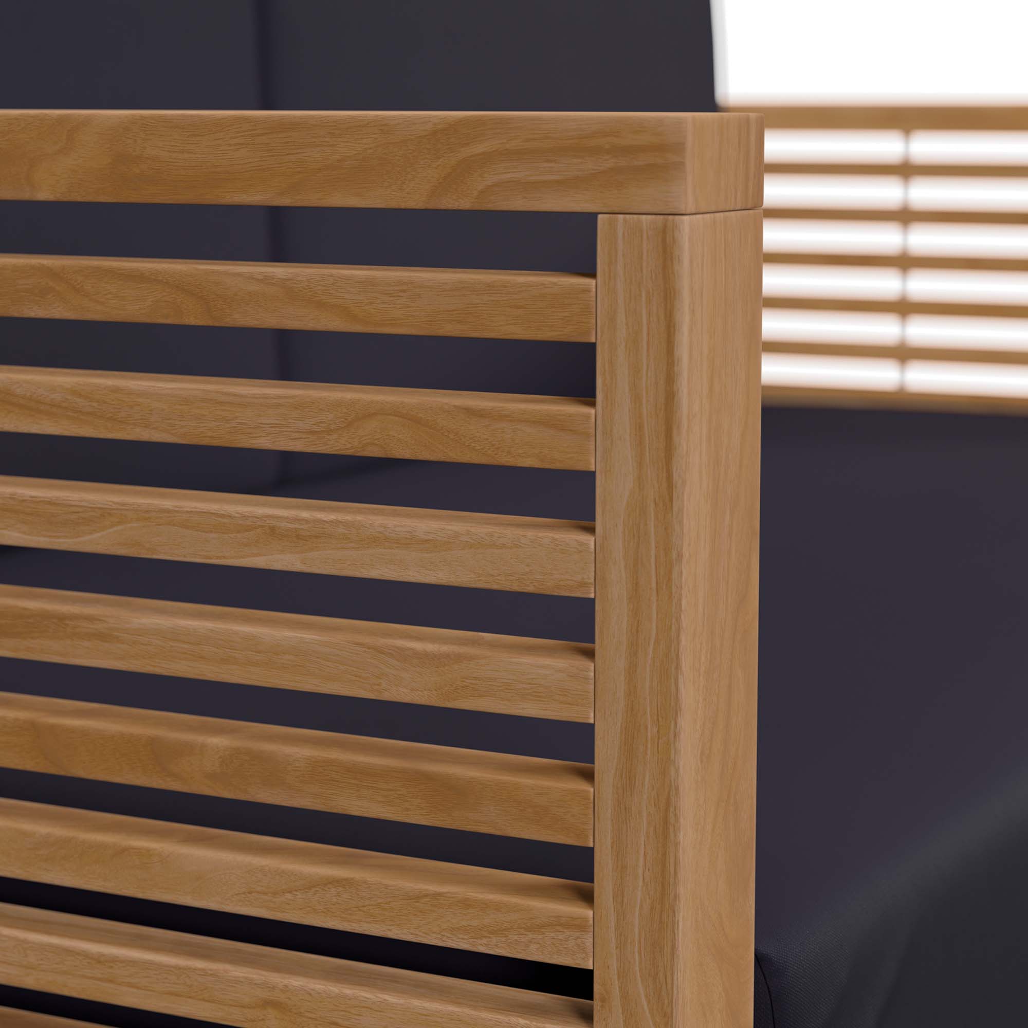 Carlsbad Teak Wood Outdoor Patio Loveseat by Modway - Image 6
