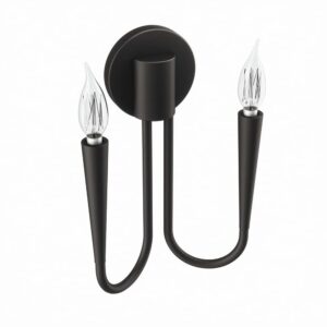 Penrose 2-Light Wall Sconce by Modway in Black by Modway