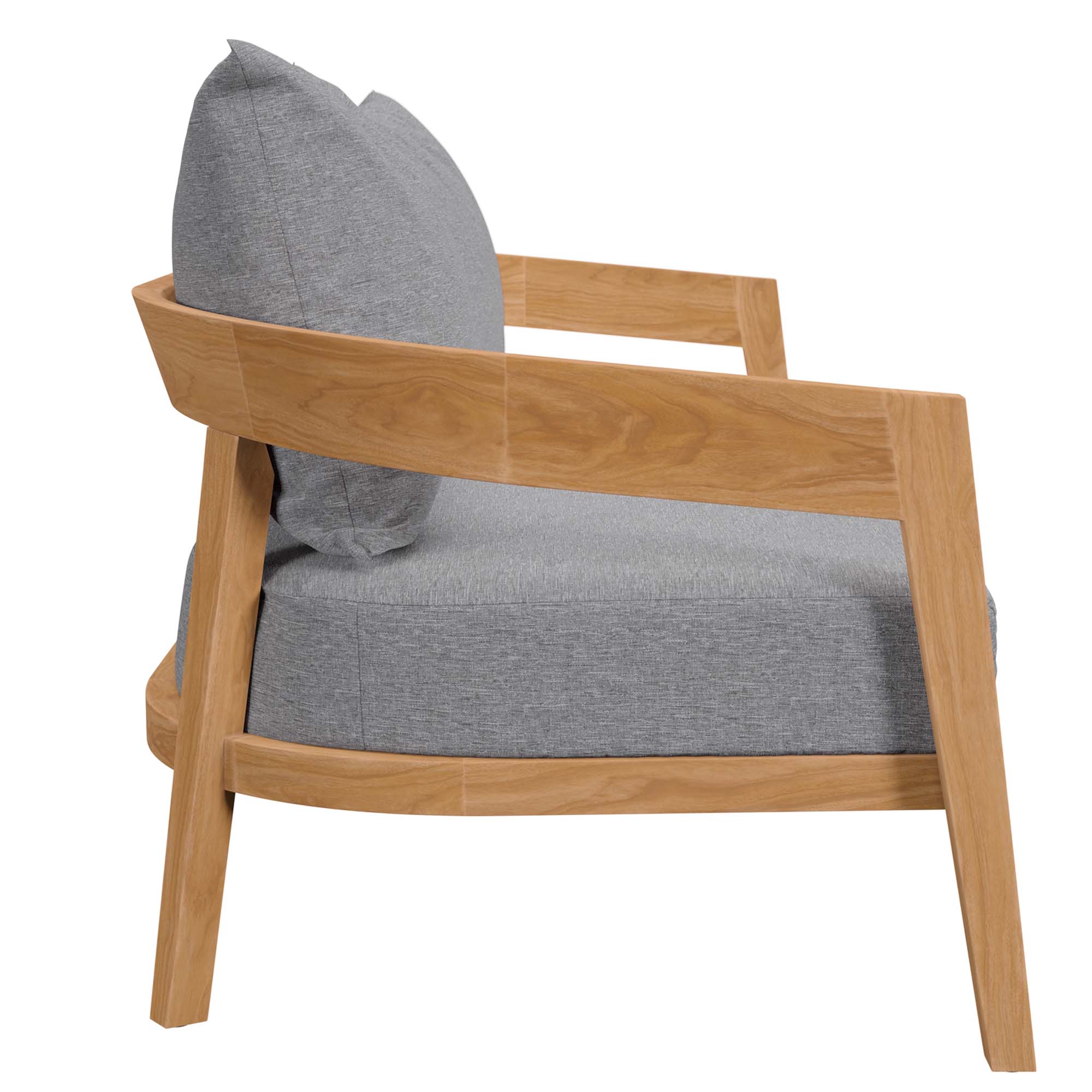 Brisbane 3-Piece Teak Wood Outdoor Patio Set by Modway - Image 6