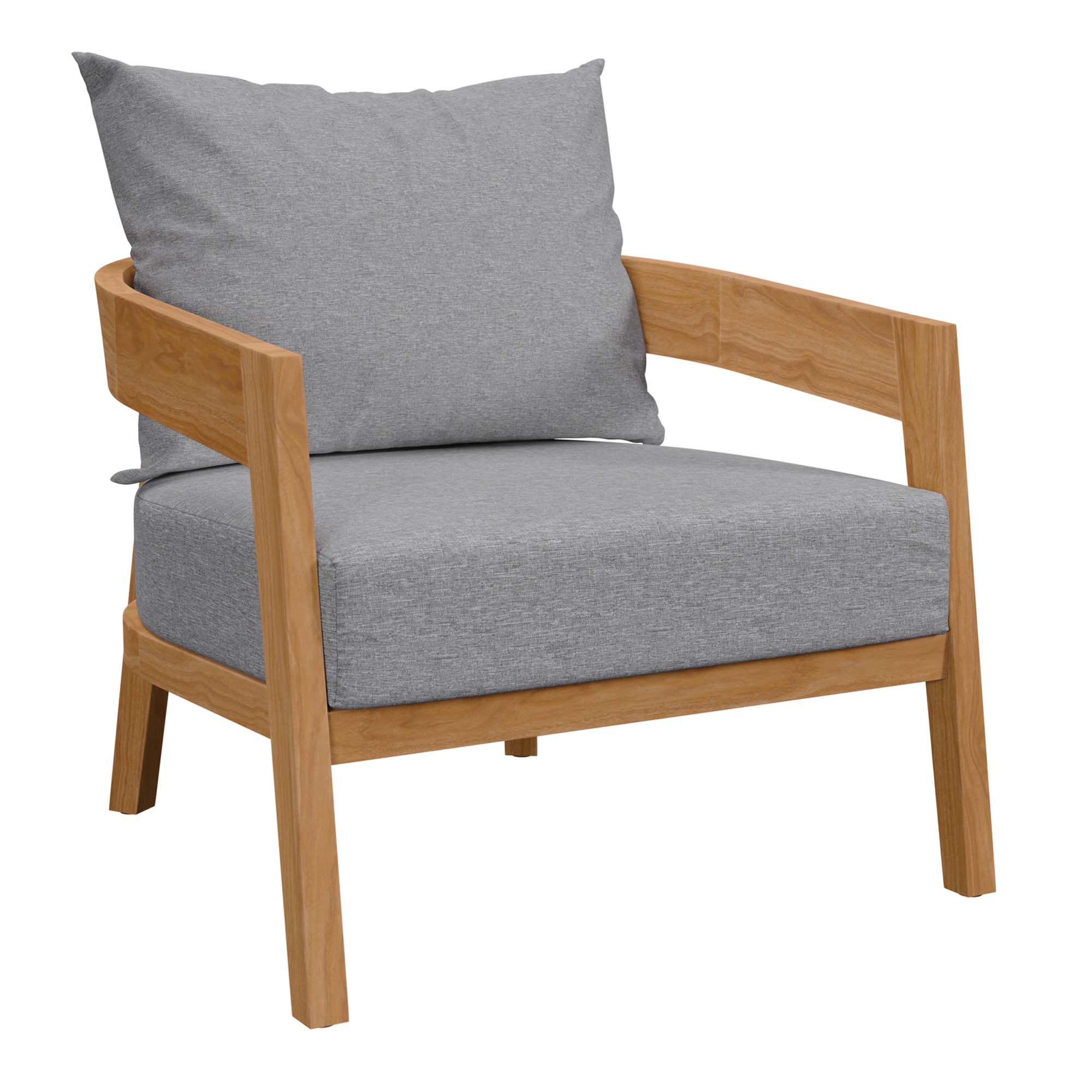Brisbane 3-Piece Teak Wood Outdoor Patio Set by Modway - Image 7