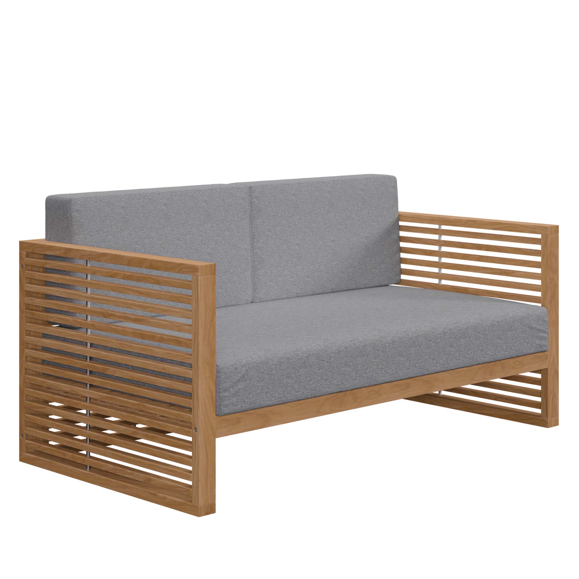 Carlsbad 3-Piece Teak Wood Outdoor Patio Set by Modway - Image 5