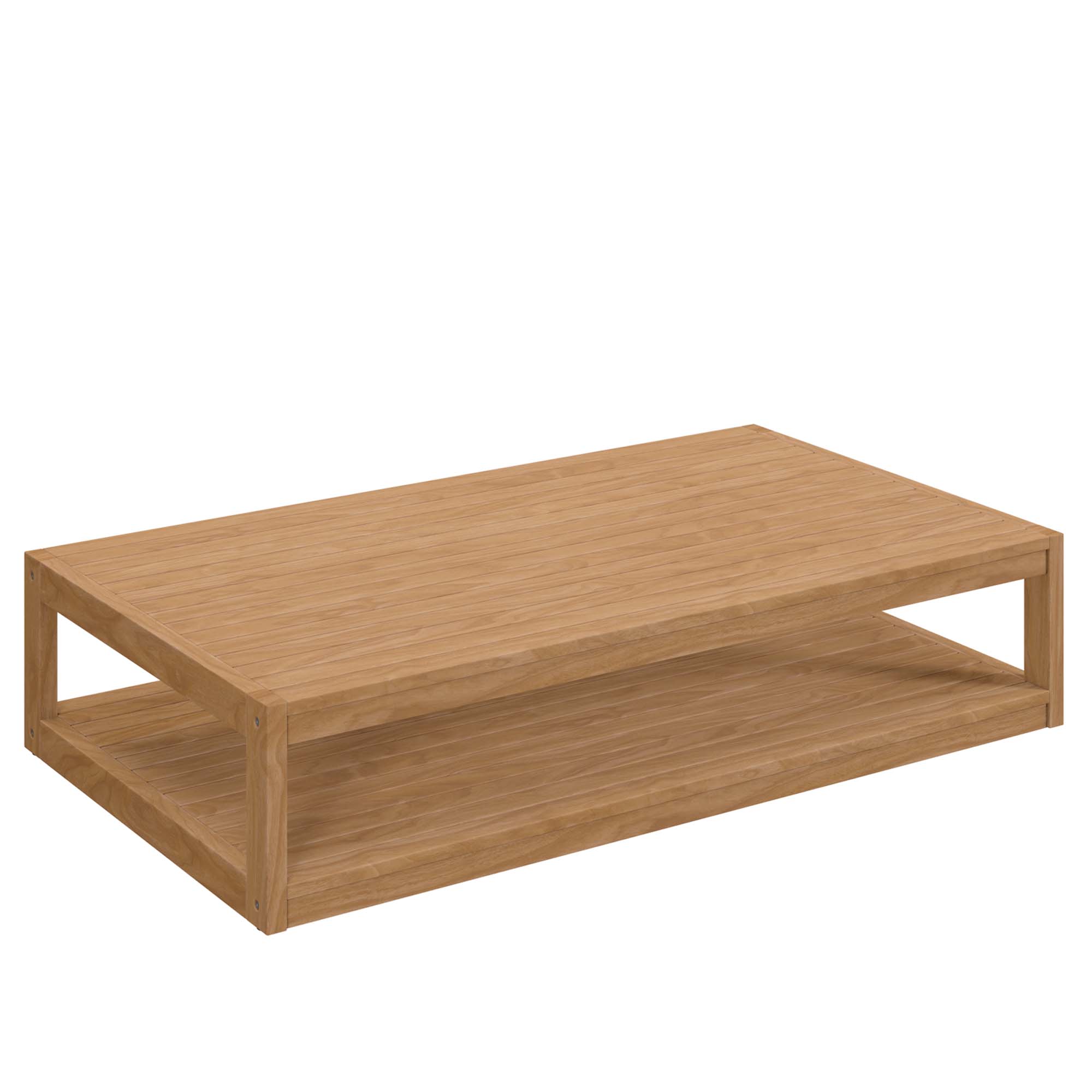 Carlsbad 3-Piece Teak Wood Outdoor Patio Set by Modway - Image 11