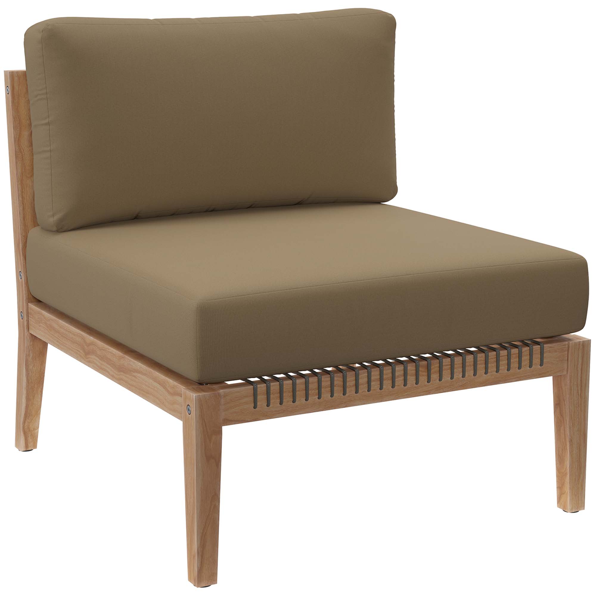 Clearwater Outdoor Patio Teak Wood Sofa by Modway - Image 7