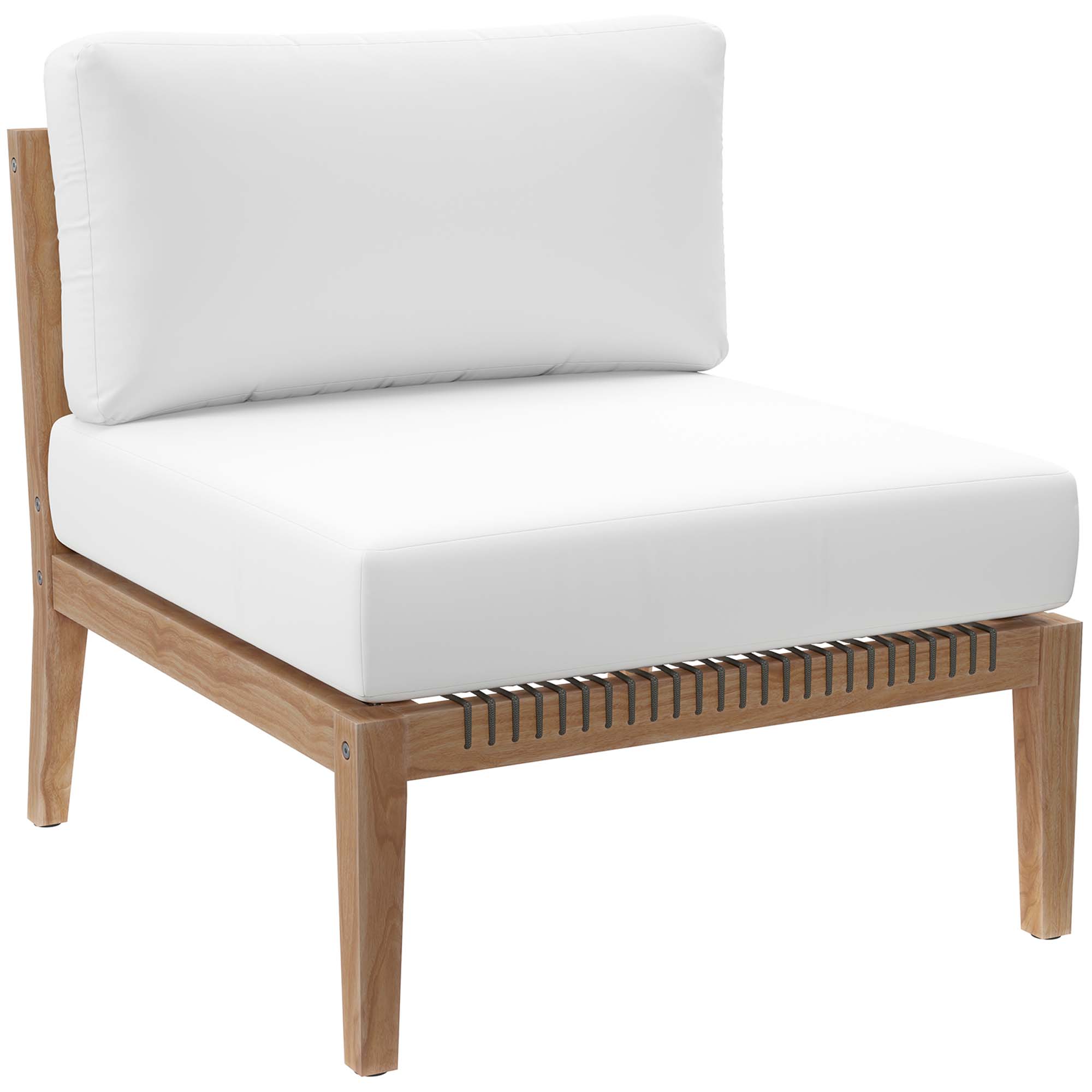 Clearwater Outdoor Patio Teak Wood Sofa by Modway - Image 7