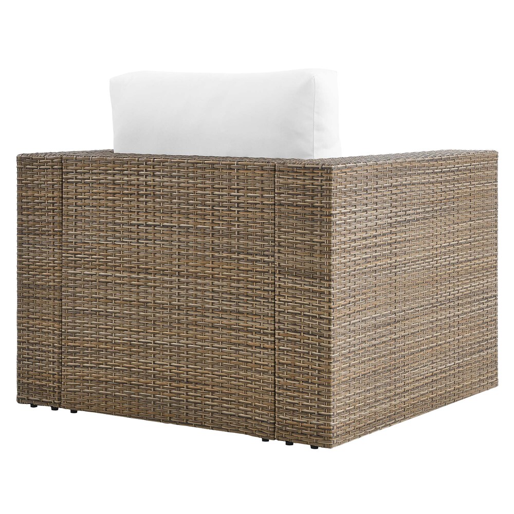 Convene Outdoor Patio Armchair in Cappuccino White by Modway - Image 5