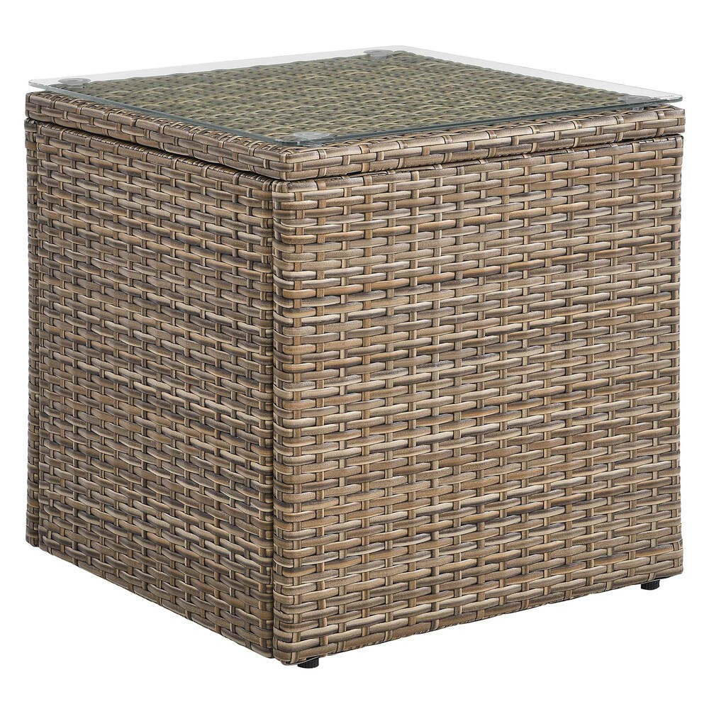Convene 3-Piece Outdoor Patio Furniture Set in Cappuccino Gray by Modway - Image 6