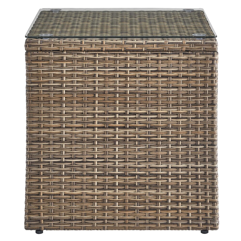 Convene 3-Piece Outdoor Patio Furniture Set in Cappuccino Gray by Modway - Image 7